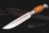 Нож "Финский" клинок 95х18. Рукоять мельхиор, береста.