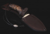 Нож "Заяц" 95х18, рукоять карельская береза (черная).