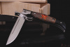 Складная "Финка НКВД" с красной звездой. Сталь Böhler N690. Рукоять карельская береза. 