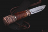 Северный нож средний "БЫHAХ" кованая 95х18. Рукоять бронза, карельская береза.