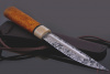 Северный нож средний кованая 95х18. Рукоять карельская береза.