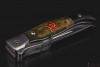 Складная "Финка НКВД" с красной звездой. Сталь Böhler k 340. Рукоять карельская береза (зеленая). 